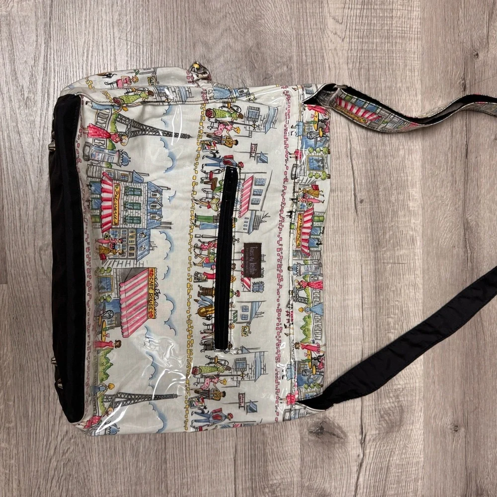 Timi & Leslie by Leslie Newton Parisian Print Baby Messenger Bag